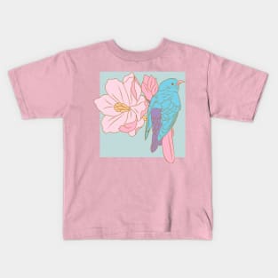 Bird and flowers Kids T-Shirt